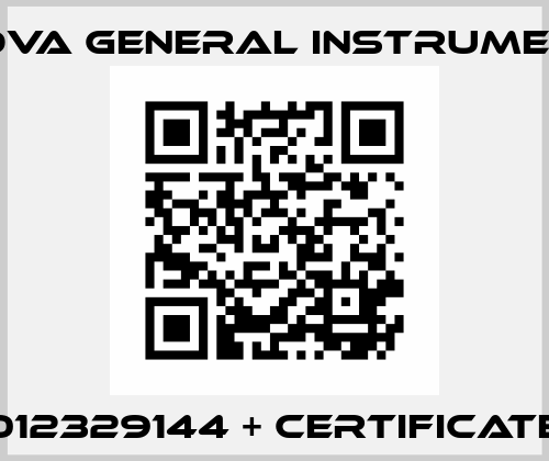 012329144 + Certificate Nuova General Instruments