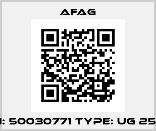 P/N: 50030771 Type: UG 25 NN Afag