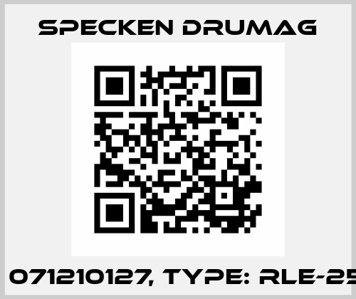 P/N: 071210127, Type: RLE-25-25 Drumag