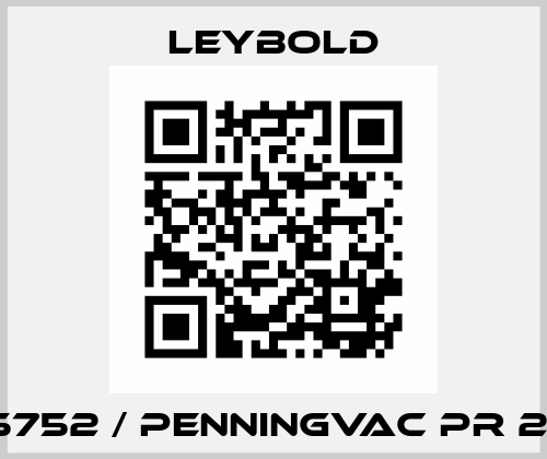 15752 / PENNINGVAC PR 25 Leybold
