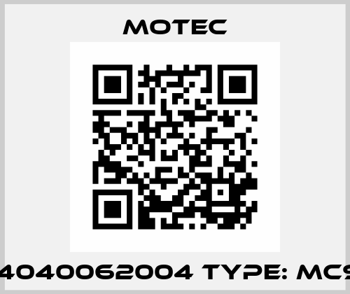 P/N: 4040062004 Type: MC9350 Motec