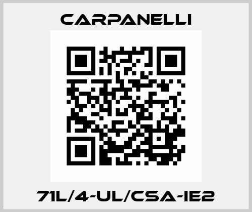 71L/4-UL/CSA-IE2 Carpanelli