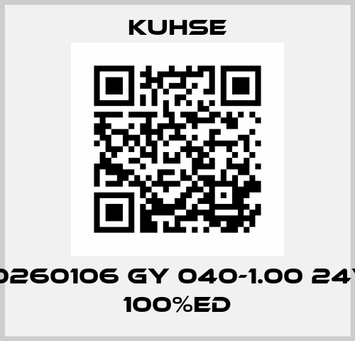 5200260106 GY 040-1.00 24V DC 100%ED Kuhse