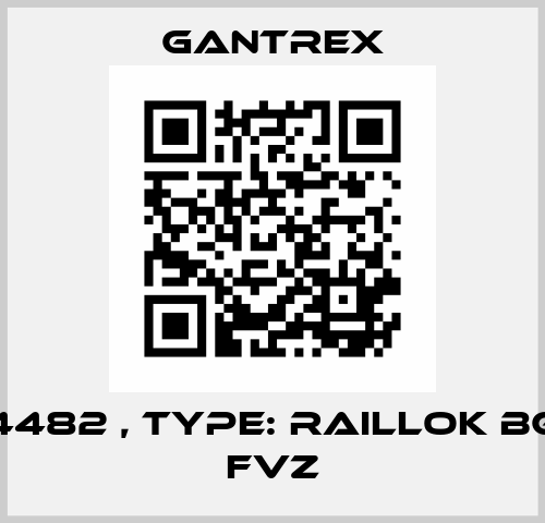 P/N: 14482 , Type: Raillok BG15/BJ fvz Gantrex