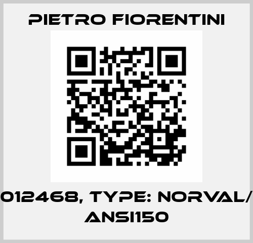 P/N: 7012468, Type: NORVAL/G 375 ANSI150 Pietro Fiorentini