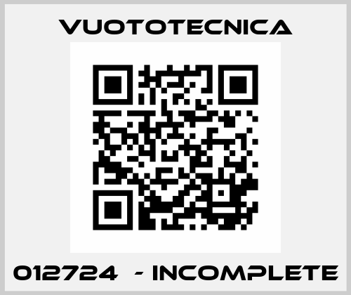 012724  - incomplete Vuototecnica