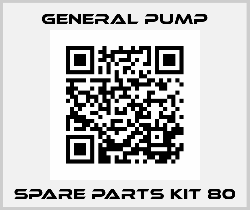 Spare parts KIT 80 General Pump