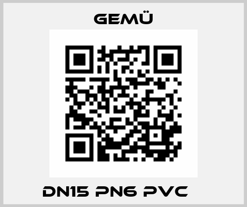 DN15 PN6 PVC    Gemü