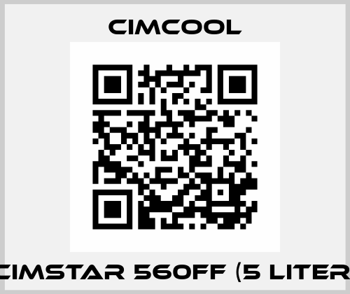 CIMSTAR 560FF (5 liter) Cimcool