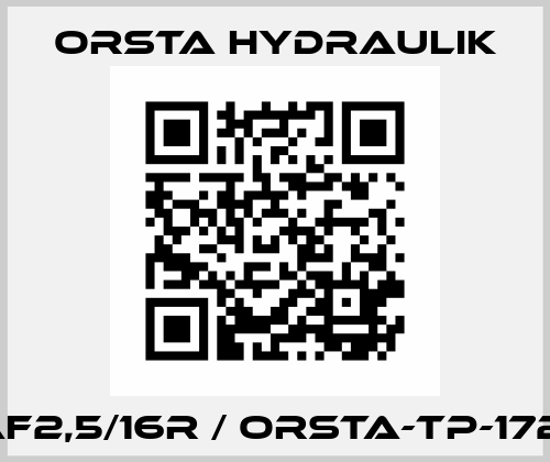 AF2,5/16R / Orsta-TP-1721 Orsta Hydraulik