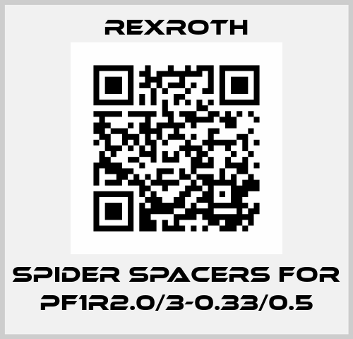 spider spacers for PF1R2.0/3-0.33/0.5 Rexroth
