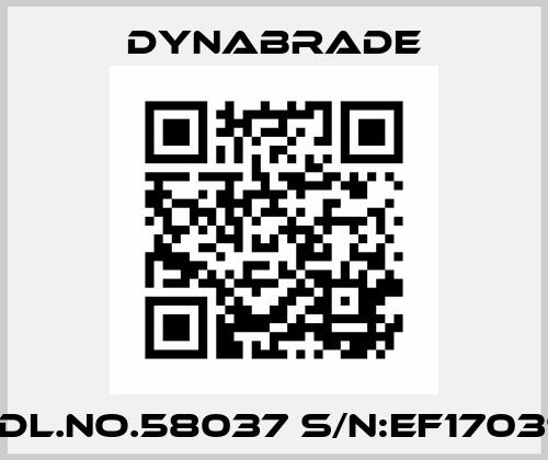 Mdl.No.58037 S/N:EF17039- Dynabrade