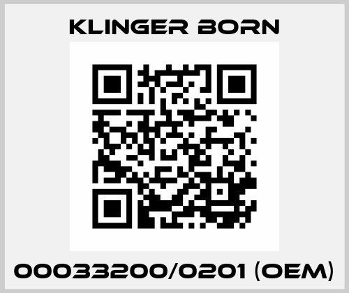 00033200/0201 (OEM) Klinger Born
