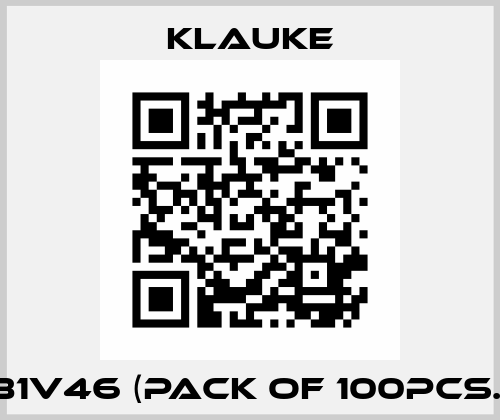 81V46 (pack of 100pcs.) Klauke