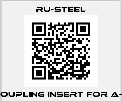 coupling insert for A-11 Ru-Steel