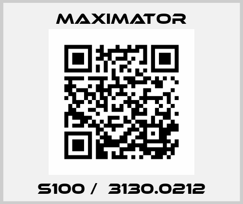 S100 /  3130.0212 Maximator