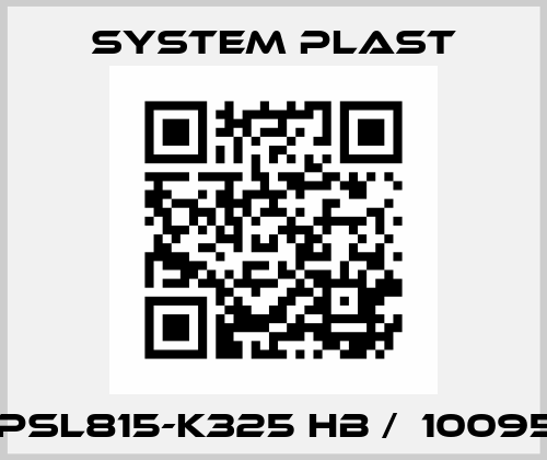 SPSL815-K325 HB /  10095L System Plast