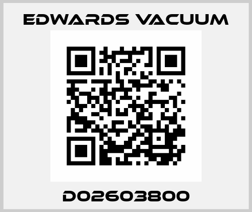 D02603800 Edwards Vacuum