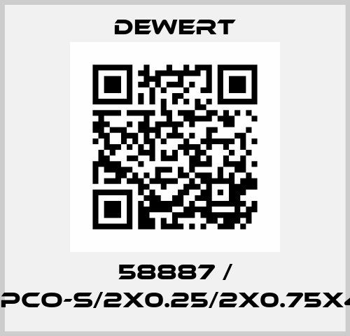58887 / CAB-PCO-S/2x0.25/2x0.75x4000 DEWERT