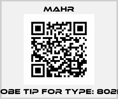 Probe Tip for Type: 802NW Mahr