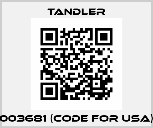 003681 (code for USA) Tandler
