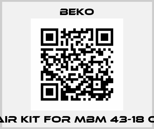 repair kit for MBM 43-18 CFW6 Beko