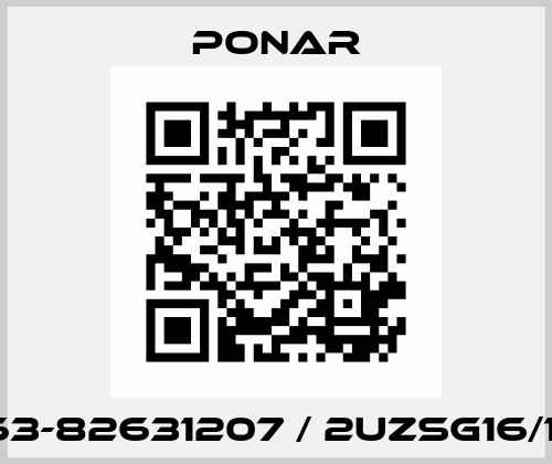 8263-82631207 / 2UZSG16/12-G Ponar