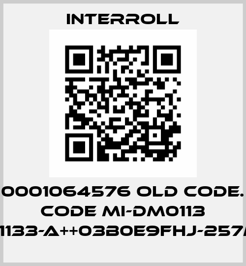 113i / 0001064576 old code. new code MI-DM0113 DM1133-A++03B0E9FHJ-257mm Interroll