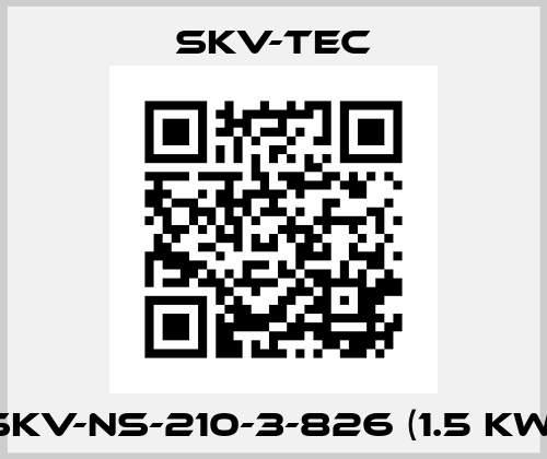 SKV-NS-210-3-826 (1.5 kW) SKV-tec