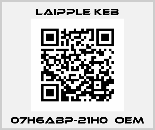 07H6ABP-21H0  OEM LAIPPLE KEB