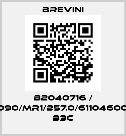 B2040716 / EC4090/MR1/257.0/61104600690 B3C Brevini