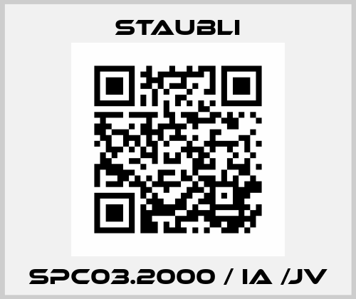 SPC03.2000 / IA /JV Staubli
