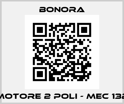 MOTORE 2 POLI - MEC 132 Bonora