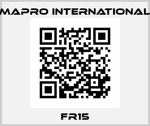 FR15 MAPRO International