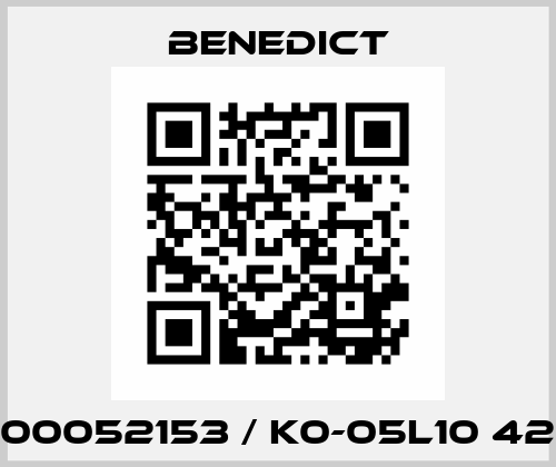 00052153 / K0-05L10 42 Benedict