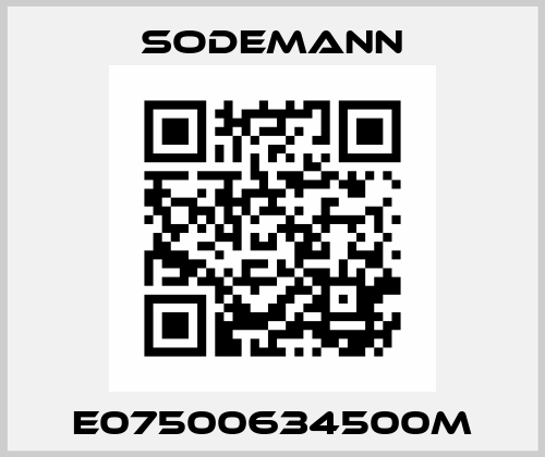 E07500634500M Sodemann