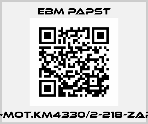1~Mot.KM4330/2-218-zap EBM Papst