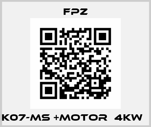 K07-MS +motor（4Kw） Fpz