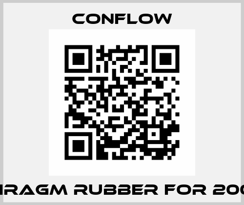 diaphragm rubber for 2000 ar CONFLOW