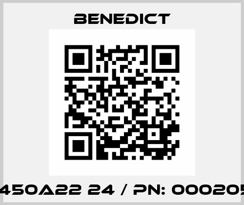 K3-450A22 24 / PN: 00020500 Benedict