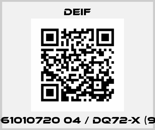 2961010720 04 / DQ72-x (90°) Deif