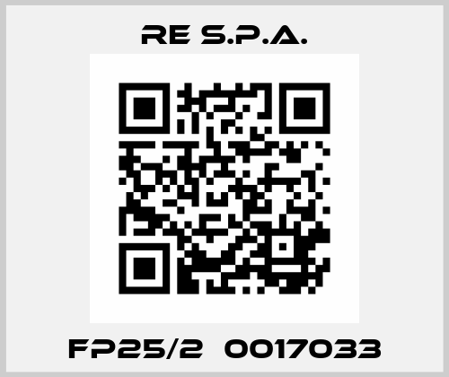 FP25/2  0017033 Re S.p.A.