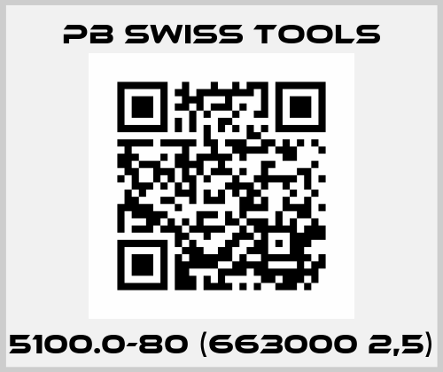 5100.0-80 (663000 2,5) PB Swiss Tools