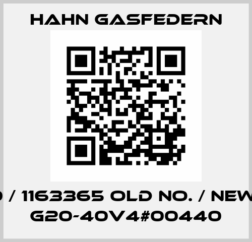 1730 / 1163365 old No. / New no. G20-40V4#00440 Hahn Gasfedern