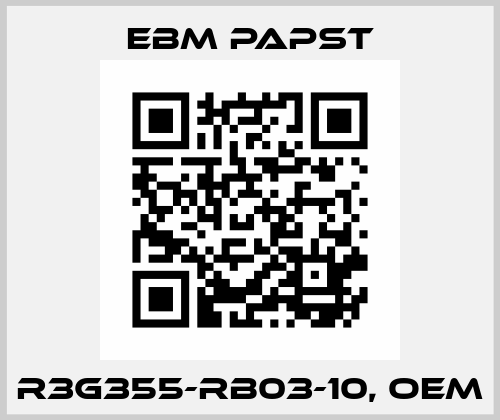 R3G355-RB03-10, OEM EBM Papst