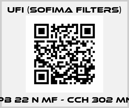 EPB 22 N MF - CCH 302 MN 1 Ufi (SOFIMA FILTERS)