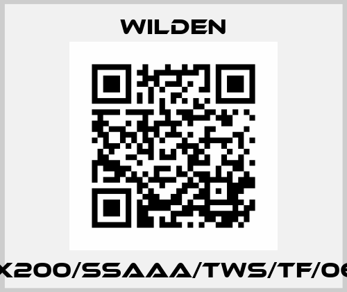XPX200/SSAAA/TWS/TF/0678 Wilden