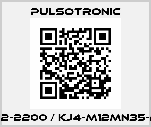 9982-2200 / KJ4-M12MN35-DPS Pulsotronic