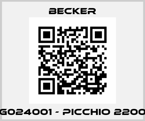 G024001 - PICCHIO 2200 Becker