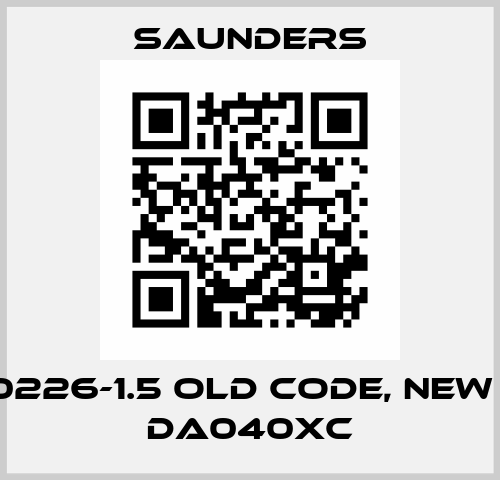 A-040226-1.5 old code, new code DA040XC Saunders